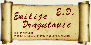 Emilije Dragulović vizit kartica